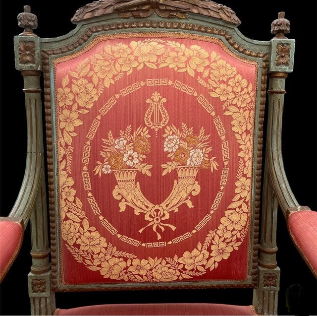 Coppia di poltrone in stile Luigi XVI-photo-2