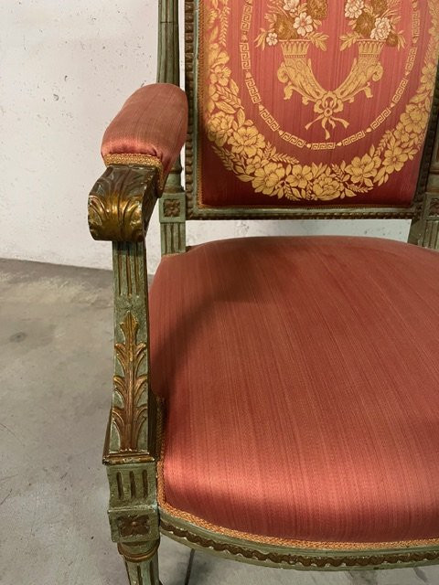 Coppia di poltrone in stile Luigi XVI-photo-2