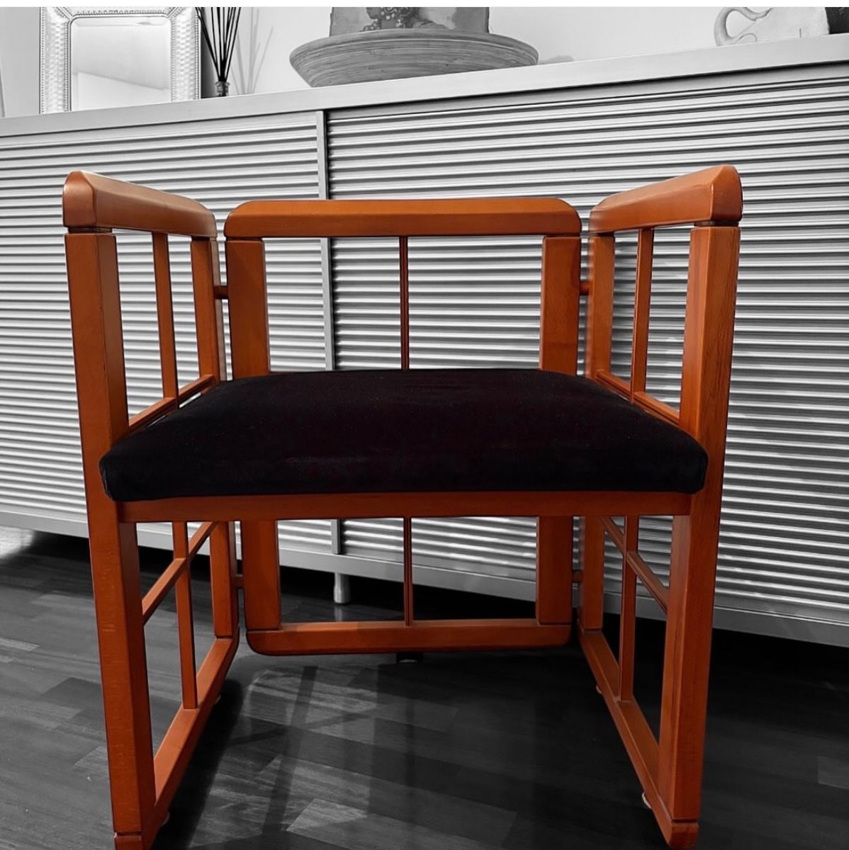 Serie Caccia alla Volpe, Poltroncina in ciliegio, Fabrizio Poldaretti-photo-1