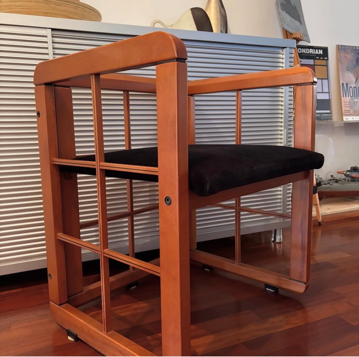 Serie Caccia alla Volpe, Poltroncina in ciliegio, Fabrizio Poldaretti-photo-2