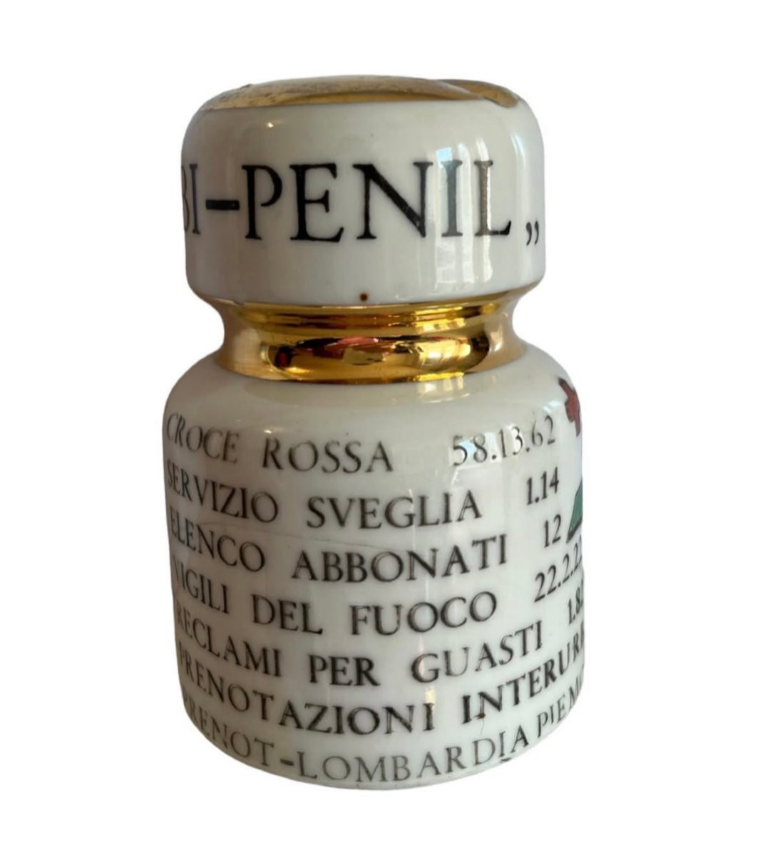 Fermacarte, Isolatore in Porcellana,  Design di Piero Fornasetti-photo-2