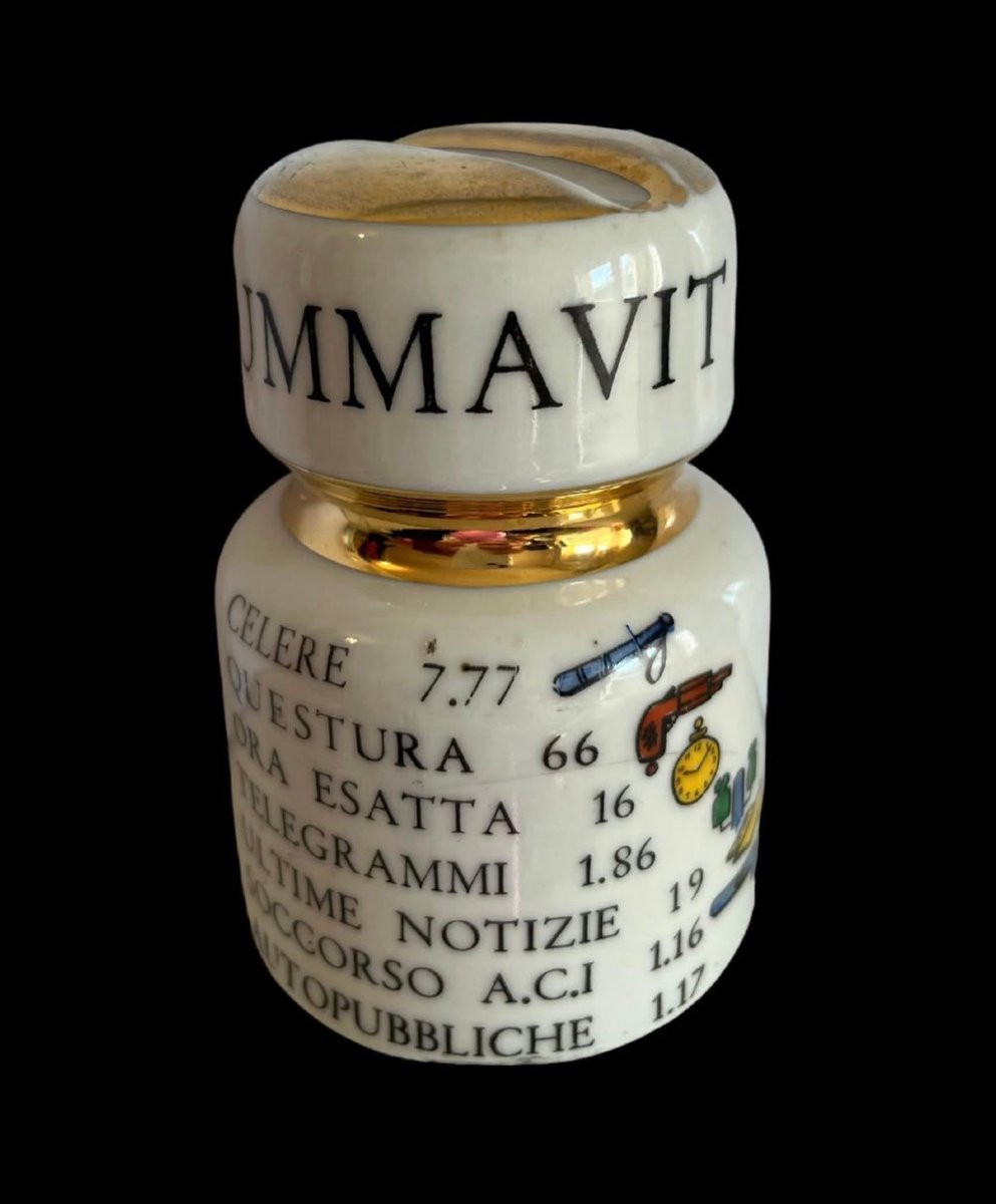 Fermacarte, Isolatore in Porcellana,  Design di Piero Fornasetti-photo-1