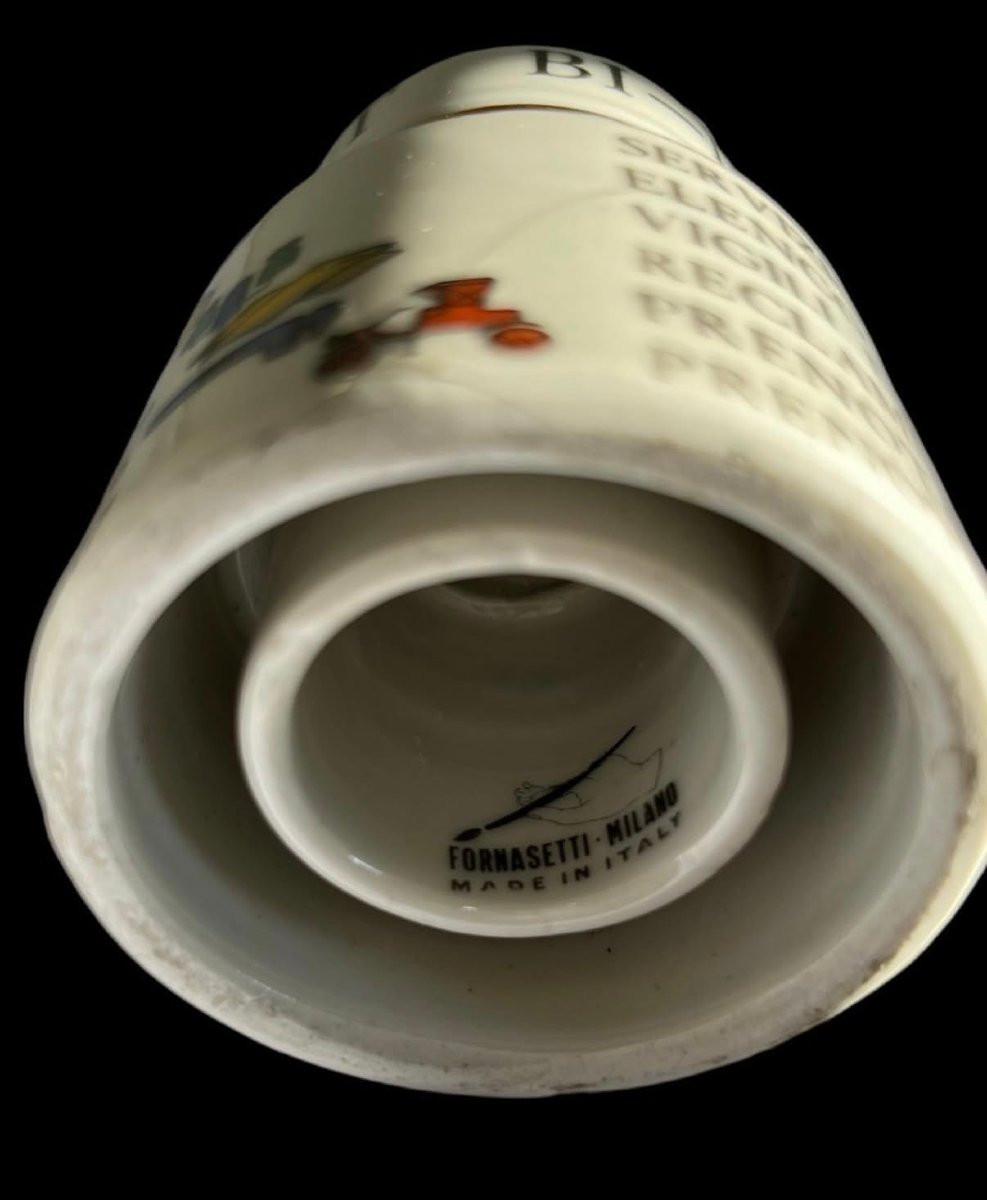 Fermacarte, Isolatore in Porcellana,  Design di Piero Fornasetti-photo-3