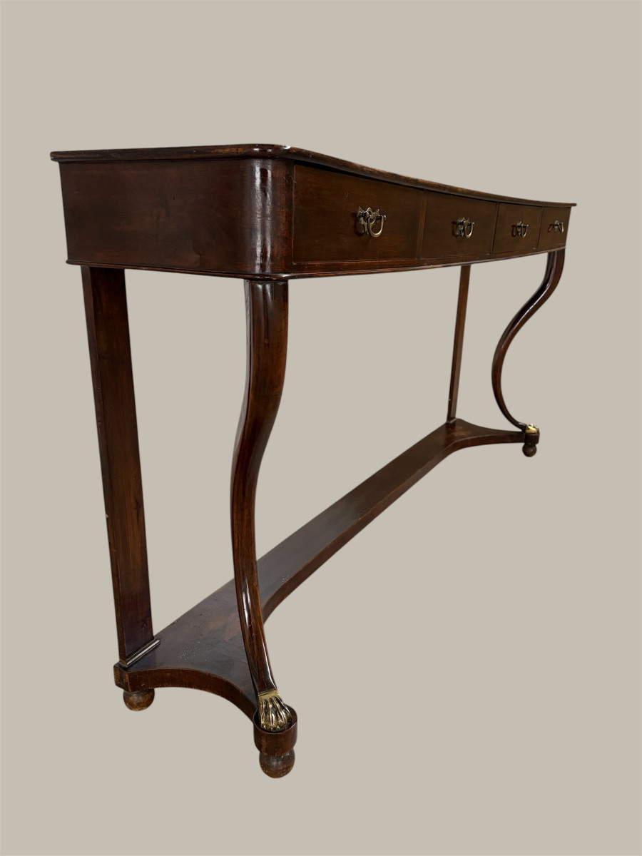 Consolle del XIX secolo, in noce 