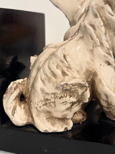 Scultura in ceramica, Scottish Terrier, fermalibro, Guido Cacciapuoti-photo-6