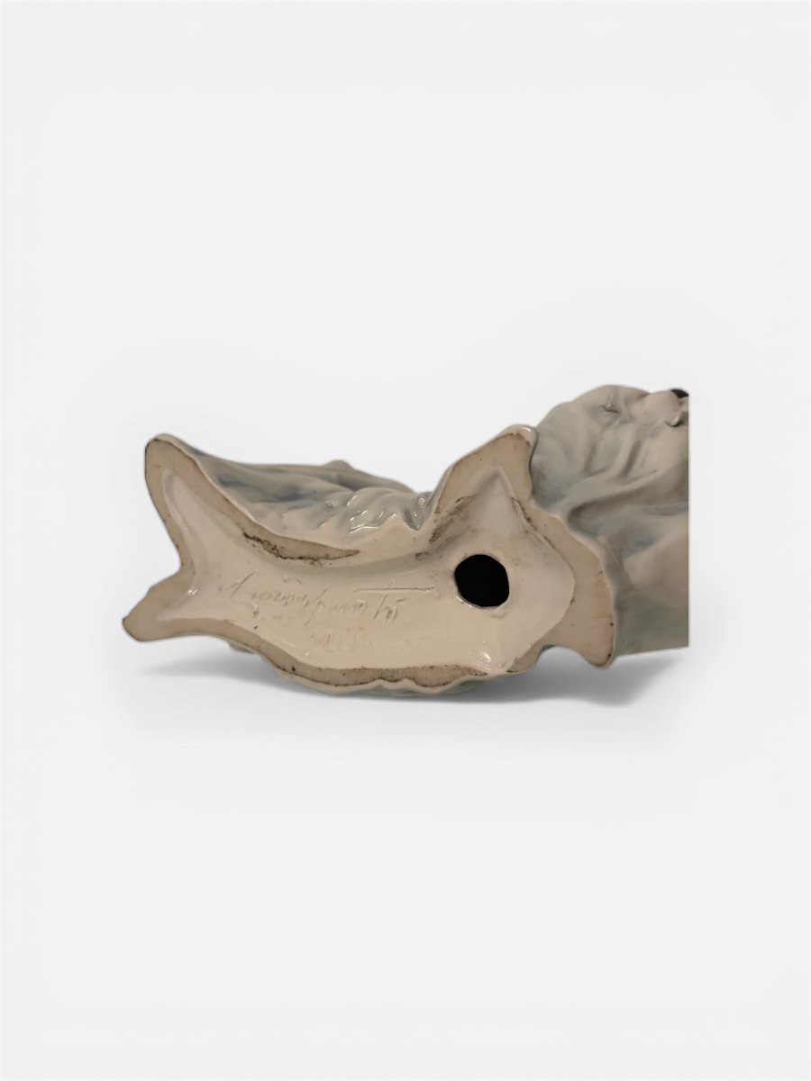 Scultura in porcellana, Maltese, Silvio Righetto,, Manifattura Cacciapuoti-photo-4