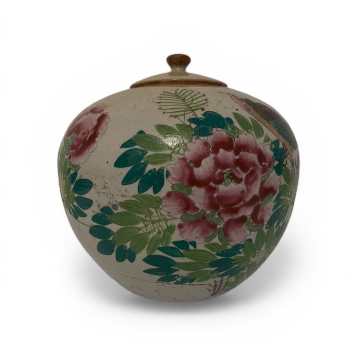 Potiche in porcellana  a smalti policromi, Cina, inizi XX sec.-photo-3