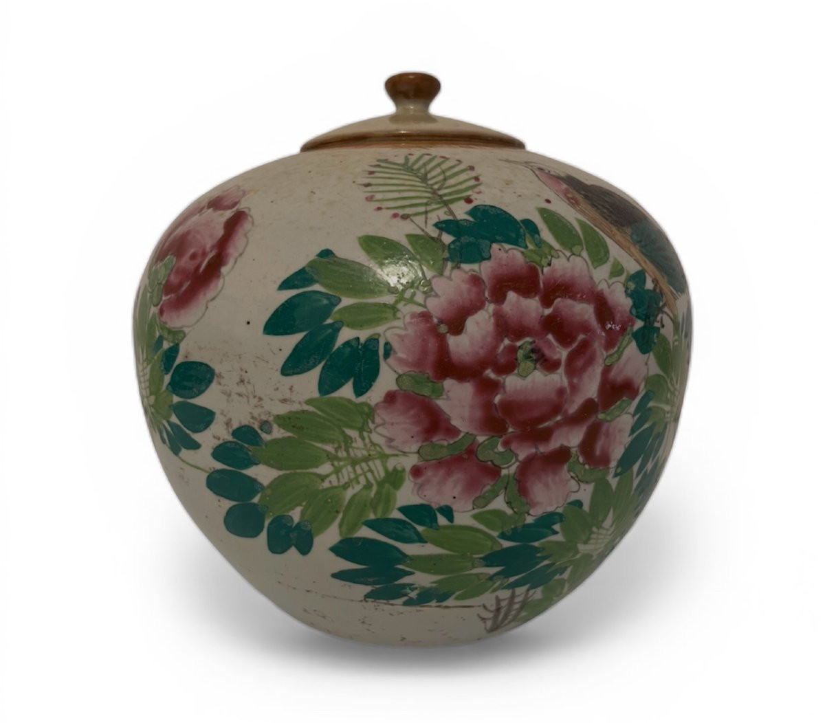 Potiche in porcellana  a smalti policromi, Cina, inizi XX sec.-photo-3