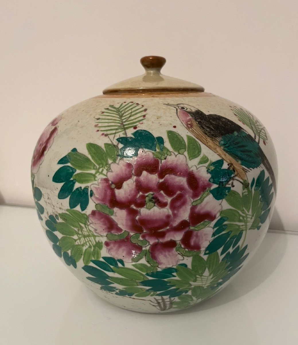 Potiche in porcellana  a smalti policromi, Cina, inizi XX sec.-photo-6