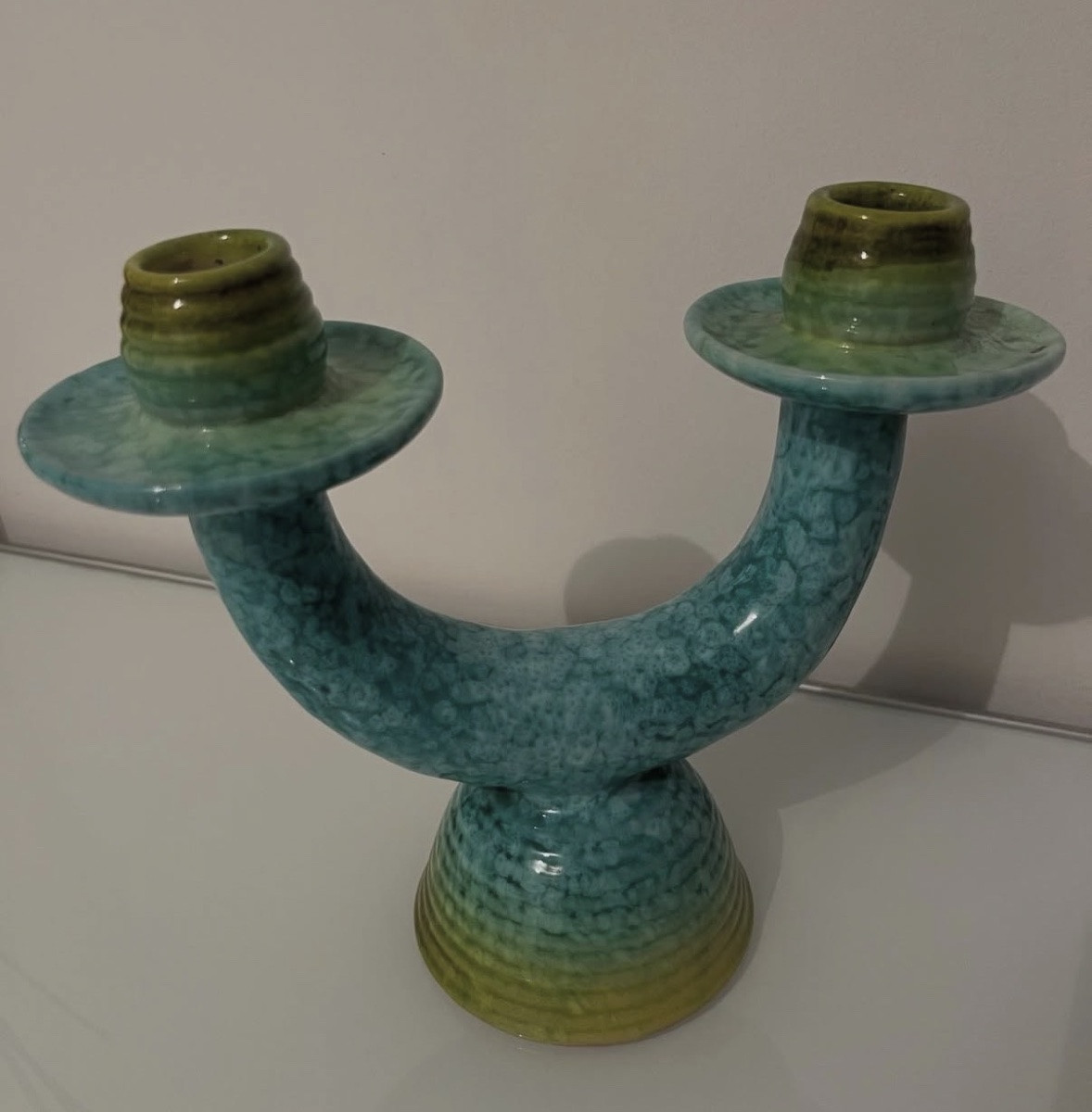 Candeliere in ceramica policroma, Rometti Umbertide-photo-3