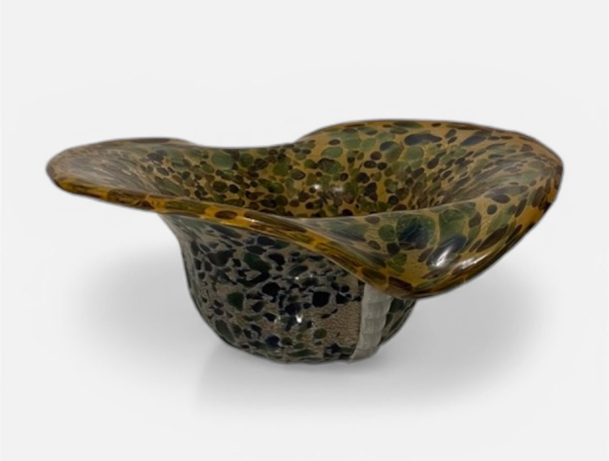 Coppa in vetro di Murano, Ca' Foscari, Vetrarte Anni'70-photo-3