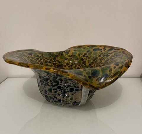 Coppa in vetro di Murano, Ca' Foscari, Vetrarte Anni'70-photo-1