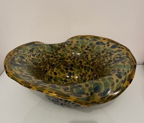 Coppa in vetro di Murano, Ca' Foscari, Vetrarte Anni'70-photo-3