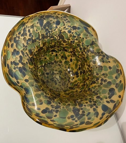 Coppa in vetro di Murano, Ca' Foscari, Vetrarte Anni'70-photo-4