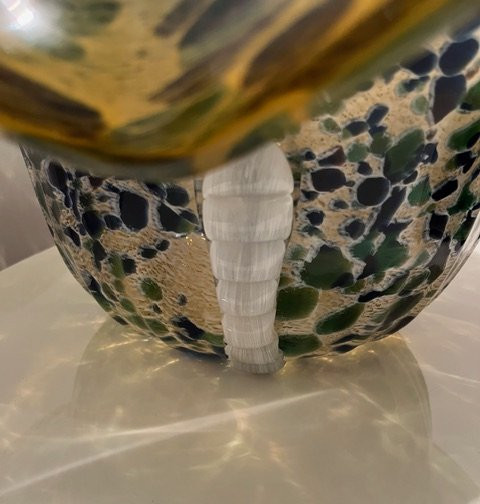 Coppa in vetro di Murano, Ca' Foscari, Vetrarte Anni'70-photo-8