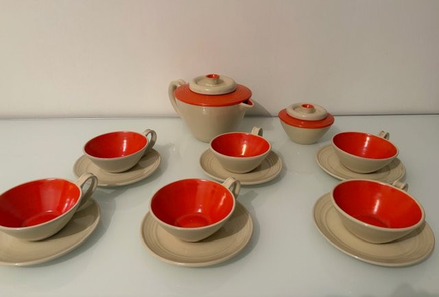 Servizio da the  Rometti Umbertide, anni ’40-photo-3