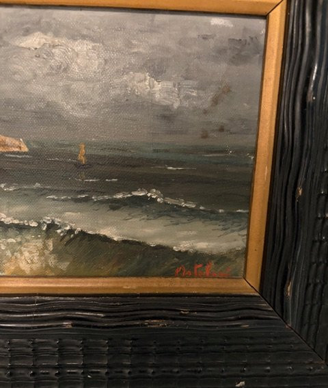 Olio su tela, Castel dell'Ovo, Napoli, E. Ortolani-photo-6