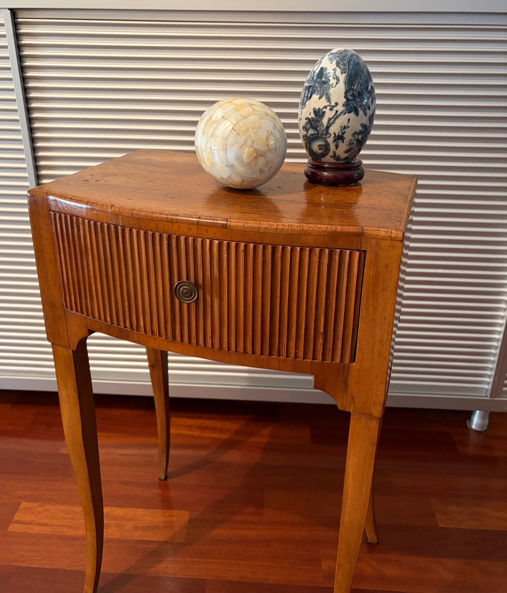 Mobiletto in noce ad un cassetto, Italia,, anni’30/‘40-photo-4