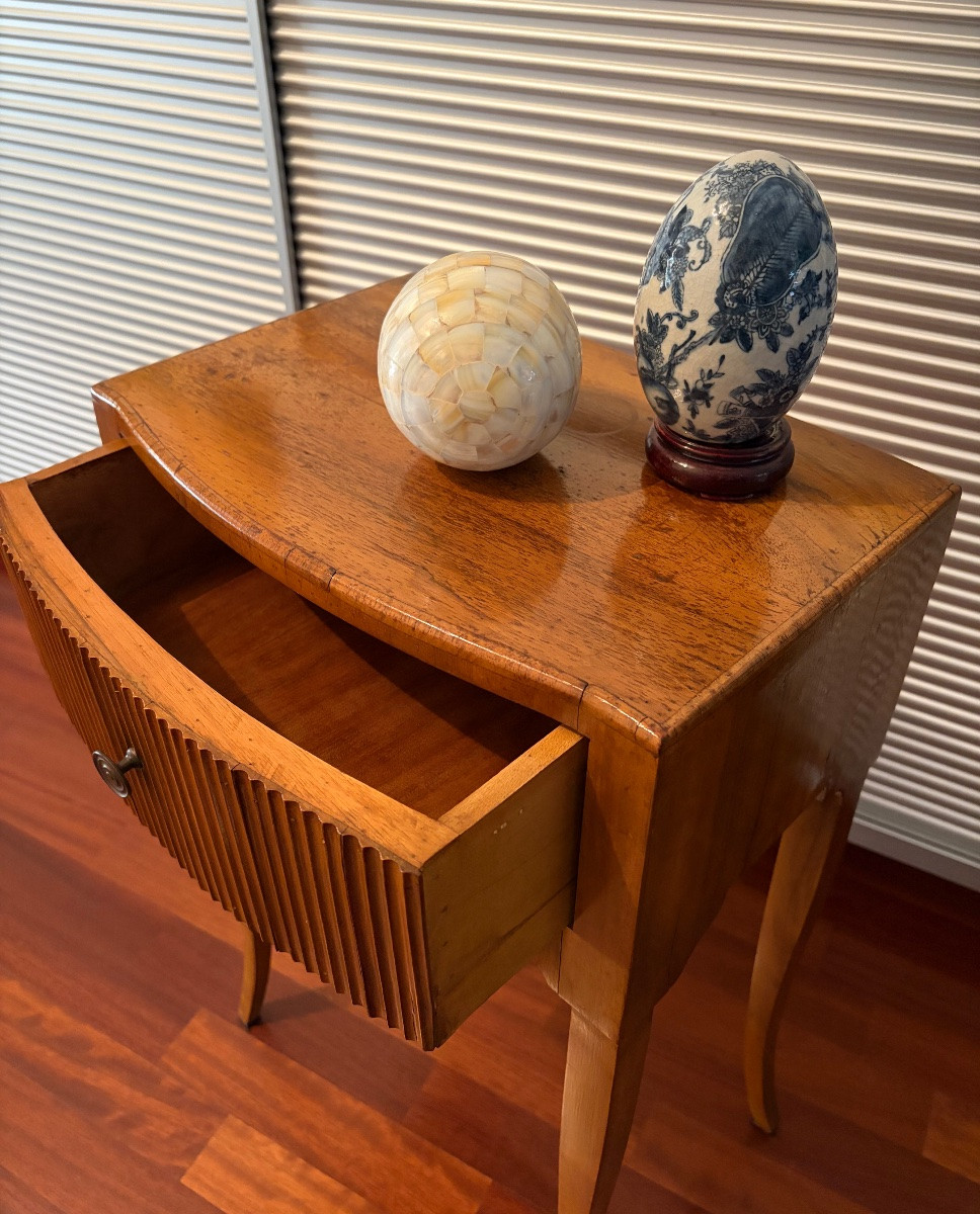 Mobiletto in noce ad un cassetto, Italia,, anni’30/‘40-photo-3