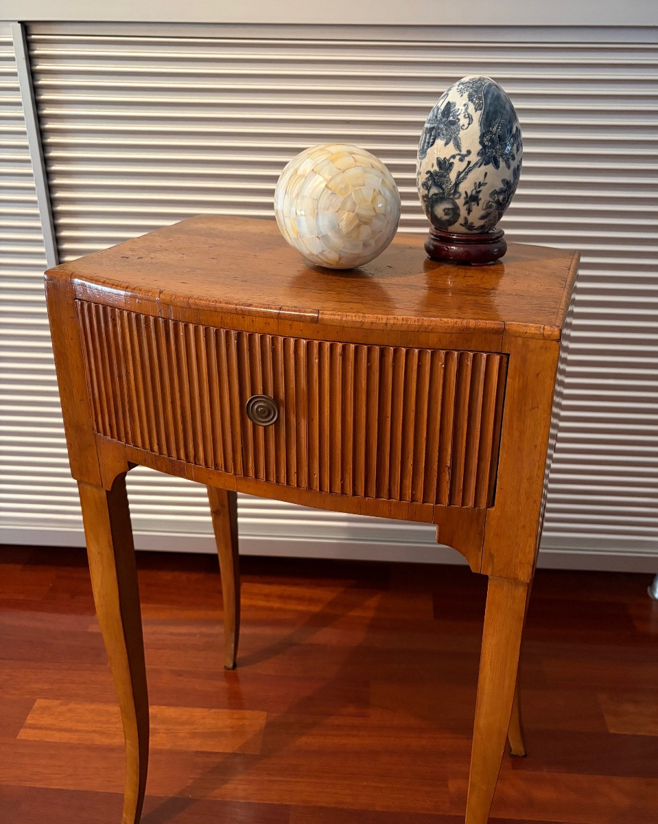 Mobiletto in noce ad un cassetto, Italia,, anni’30/‘40-photo-4