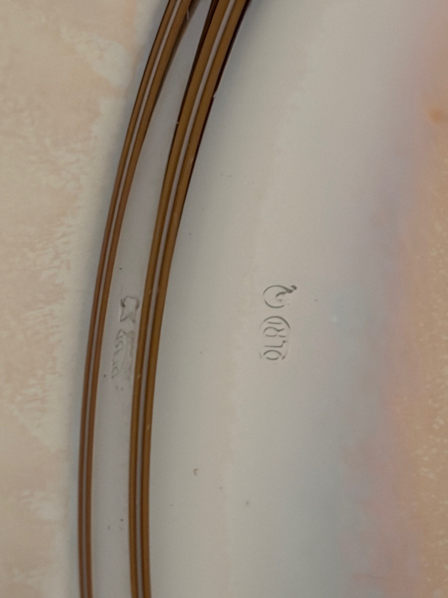 Serie di 16 sottopiatti laminati argento, OLRI -photo-1