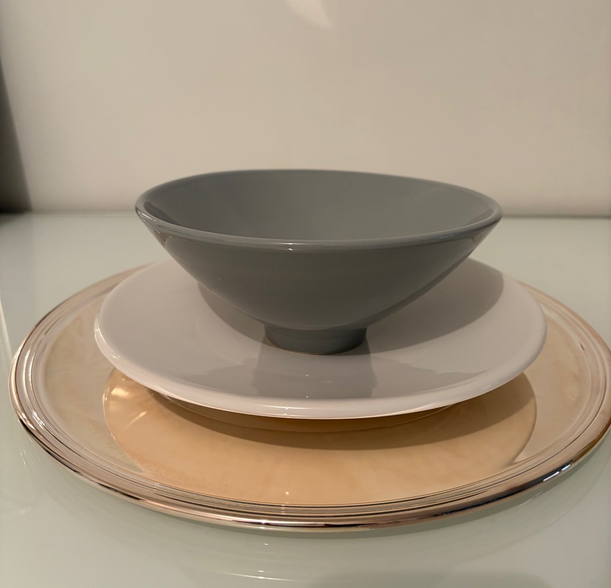 Serie di 16 sottopiatti laminati argento, OLRI -photo-5