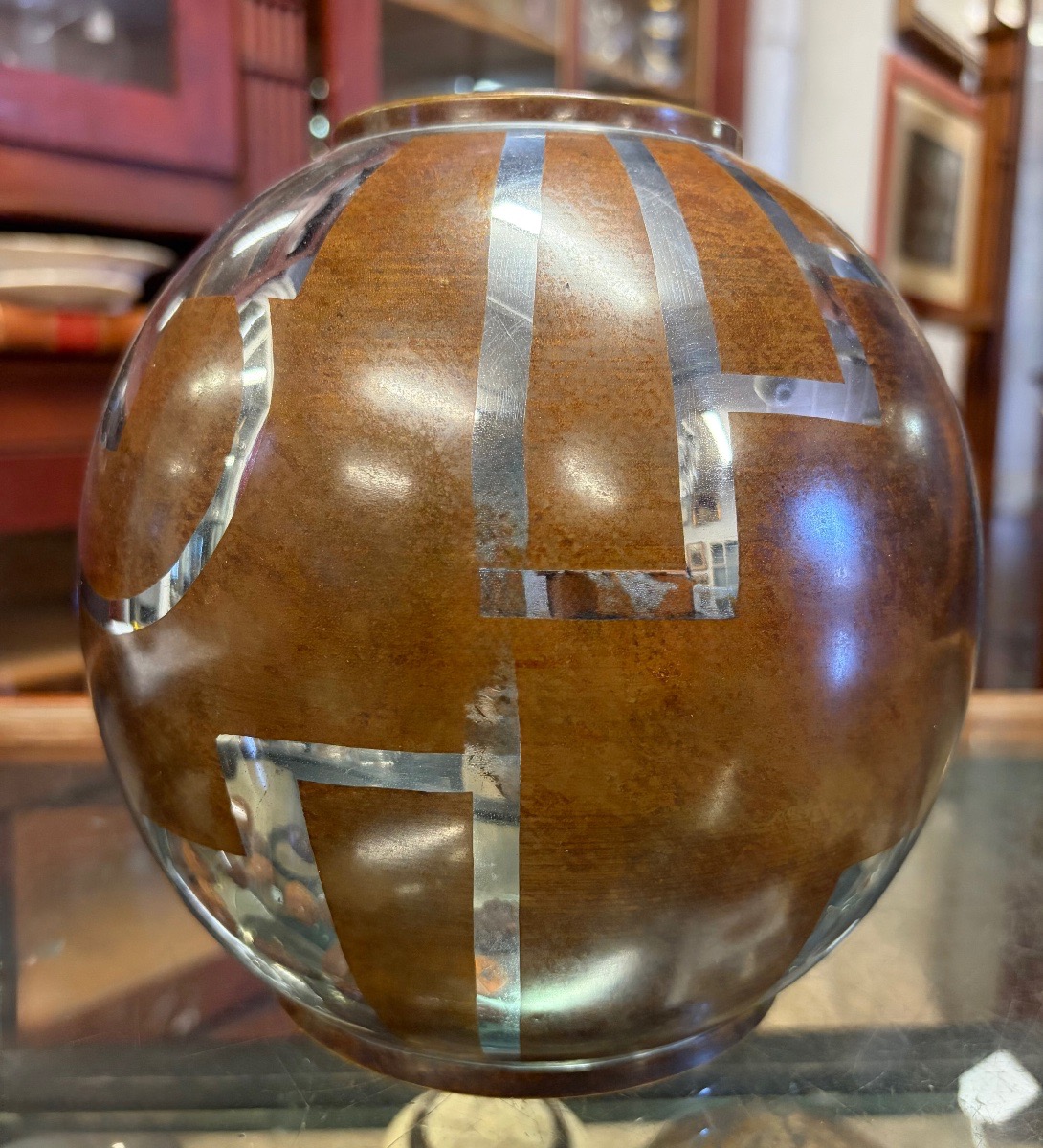 Vaso con decoro geometrico, Lucien Gerfaux-photo-4