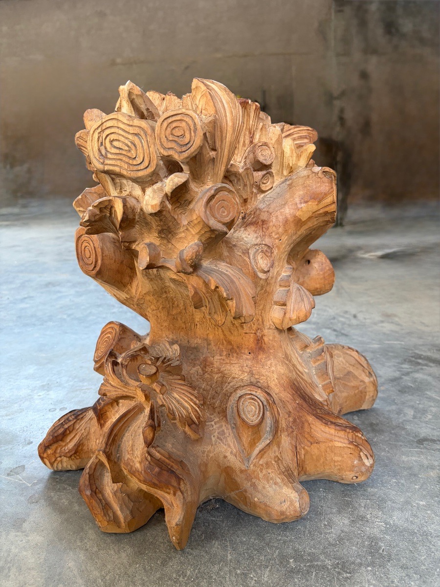 Scultura in legno intagliato a mano, ‘900-photo-3