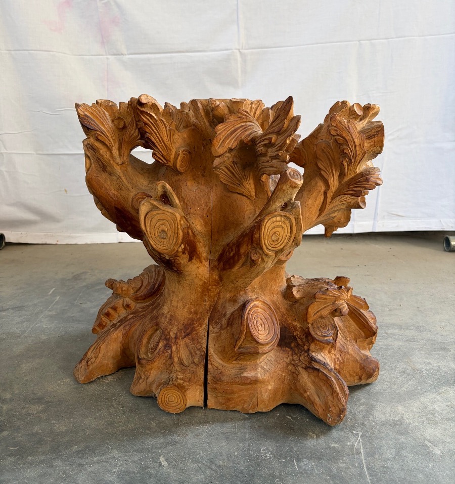 Scultura in legno intagliato a mano, ‘900