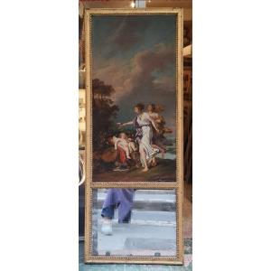 Louis XVI Period Trumeau Mirror