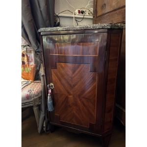Louis XVI Period Corner In Marquetry 