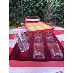 6 Baccarat “harcourt” Crystal Tankards