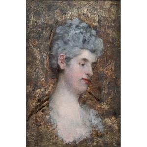 Bonnaud Pierre (attributed To) – Portrait Of A Woman Of Quality - Early 20th Century
