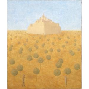 Kasprzyk Mikolaj “the Castle” - Oil On Canvas – Signed And Dated