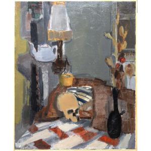 Michel Bertrand – Vanitas – Oil On Canvas – Circa 1965