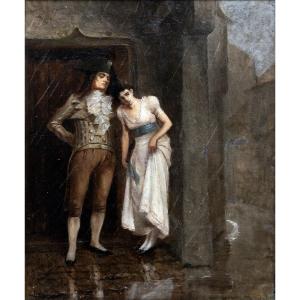 Jean-claude Boyer - The Gallant Shower - Oil On Canvas - Signed