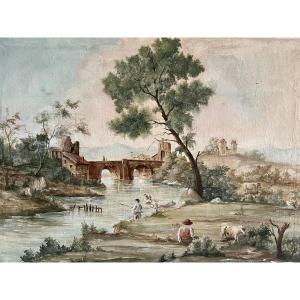 Italian Landscape Late 19th Century