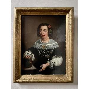 17th-century Copper Portrait Of A German Aristocrat