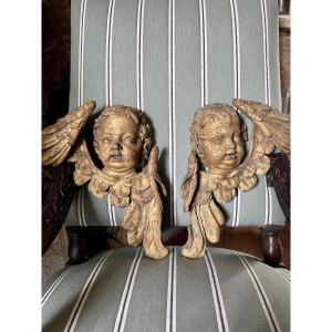 Pair Of 18th-century Winged Putti 