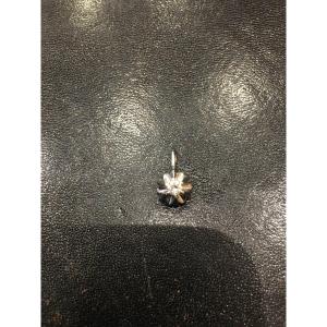 White Gold Pendant Centered With A 0.08ct Diamond Circa 1950