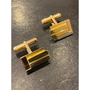 Jean Despres Gold Cufflinks