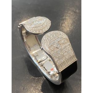 Ivanka Trump Gold, Diamond, Black Enamel Important Bracelet
