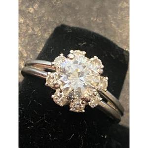 Platinum Solitaire Ring Set With A Beautiful Quality Diamond