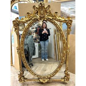 Louis XV Faceted Mirror 115x165cm