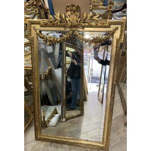 Louis XVI Mirror, Antique Glass, 94/90x150