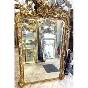 Louis XV Style Fireplace Mirror, 109 X 163 Cm
