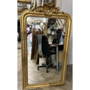 Louis Philippe Mirror With Pediment, 84x148 Cm
