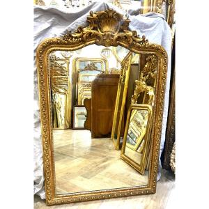 Louis XV Mirror, Antique Glass, 95x145 Cm