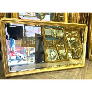 Louis Philippe Mirror With Beveled Glass 