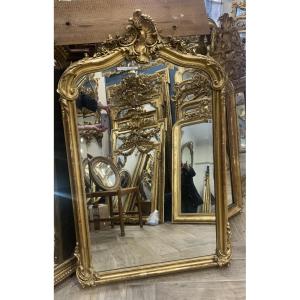 Louis XV Mirror With Bevelled Glass 85x140 Cm